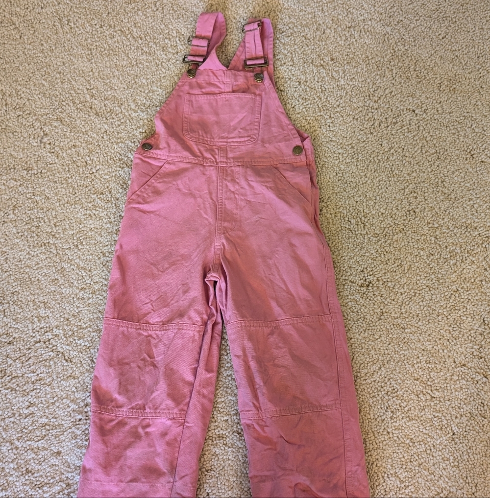 2/$12 Girls 4T Canvas coveralls